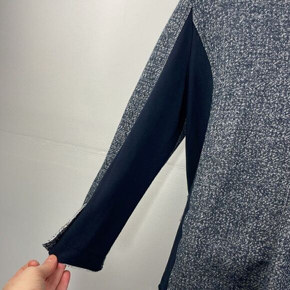 Tommy Hilfiger Soft Fabric Mix Media Cotton Mix Blazer raw hem size Large - Picture 10 of 14